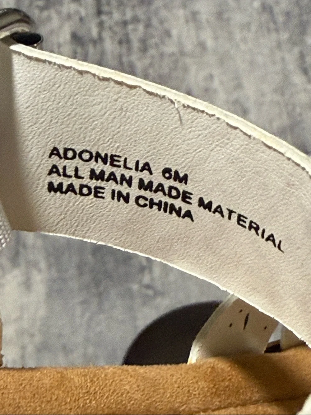 White Perforated Crisscross Ankle Strap Sandal